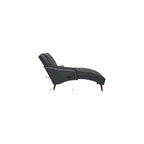 Chaise Lounger Arm Chair - PU Leather Tufted Back for Living Room & Bedroom, Elegant Indoor Seating Solution