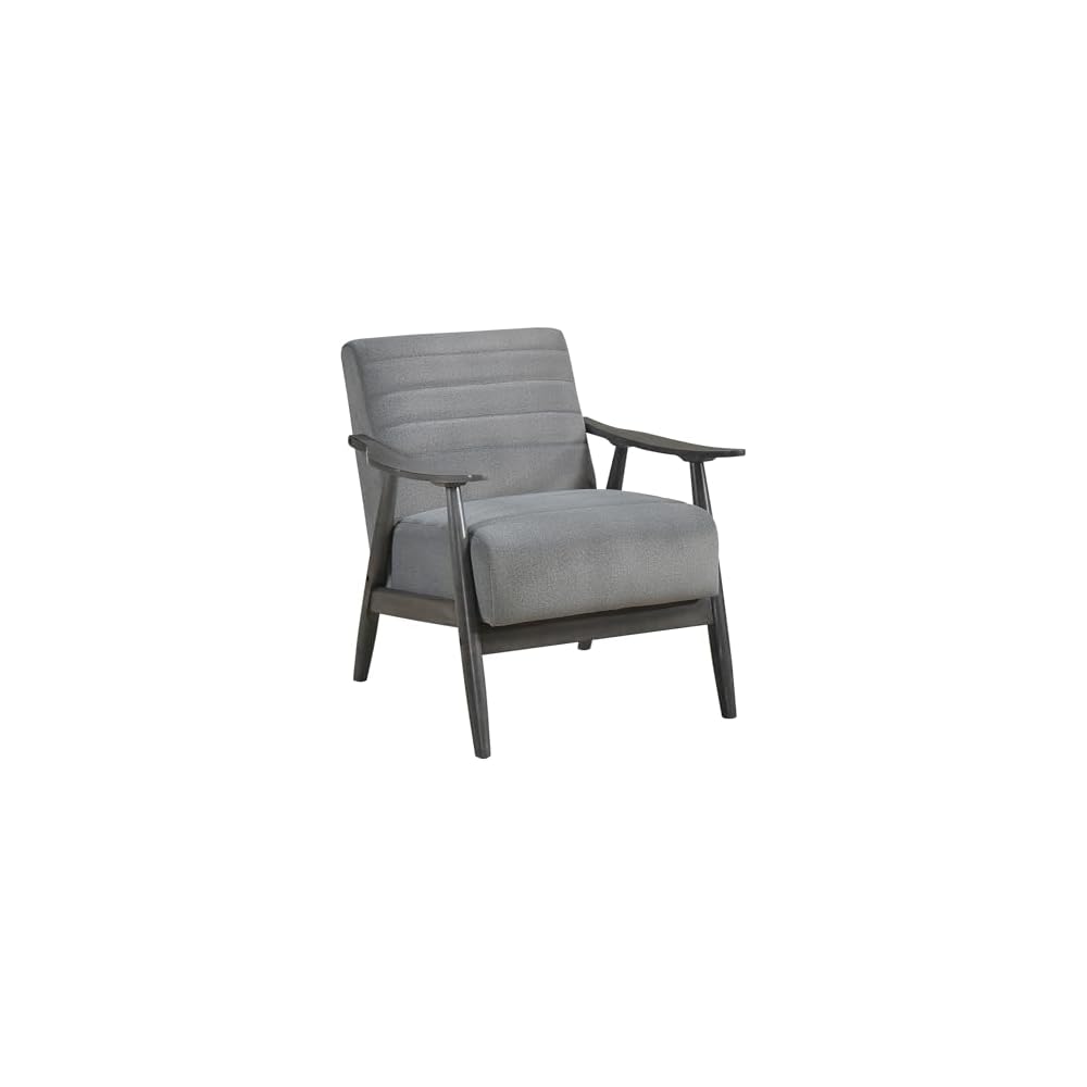 Lexicon Teague Velvet Accent Chair, Gray