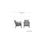 Lexicon Teague Velvet Accent Chair, Gray