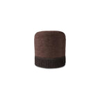 Brown Velvet Swivel Accent Chair with Bullion Fringe, Traditional Lounge Chair