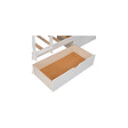 Flieks Triple Bed Twin-Over-Twin-Over-Twin Bed L Shaped Bunk Bed with 2 Drawers and 2 Ladders, No Box Spring Needed