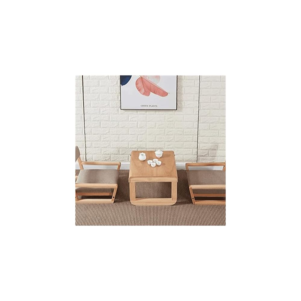 Living Room Furniture Accent Chair Wood Legless Floor Seating Great for Reading Watching TV