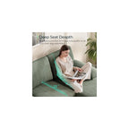 LINSY HOME Sectional Couch, 105'' W Corduroy U Shaped Sofa with Sleepable Armrests, 4 Seat Couch with Double Chaises, Deep Sofa for Living Room, Green