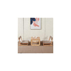 Living Room Furniture Accent Chair Wood Legless Floor Seating Great for Reading Watching TV